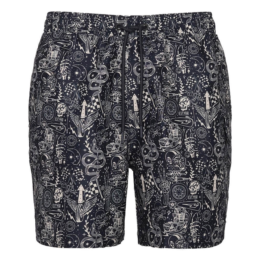 Barbour International Mitchel Printed Swim Shorts